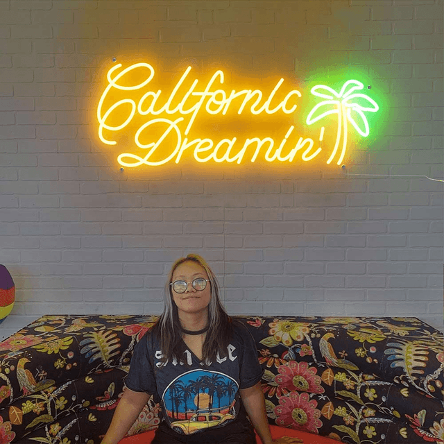 california dream neon sign